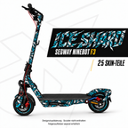 ICE SHARD Skin für Segway Ninebot F3. Felgenaufkleber separat erhältlich.