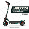 JADE CREST Skin für Segway Ninebot F3. Felgenaufkleber separat erhältlich.