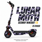 LUNAR MOTH Skin für Segway Ninebot F3. Felgenaufkleber separat erhältlich.