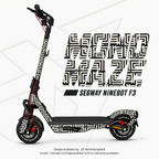 MONO MAZE Skin für Segway Ninebot F3. Felgenaufkleber separat erhältlich.