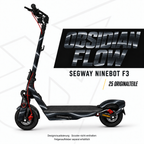 OBSIDIAN FLOW Skin für Segway Ninebot F3. Felgenaufkleber separat erhältlich.