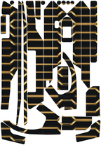 PHANTOM GOLD für Segway Ninebot F3: 25 Originalteile des Skin-Sets.