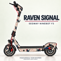 RAVEN SIGNAL Skin für Segway Ninebot F3. Felgenaufkleber separat erhältlich.