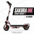 SAKURA INK Skin für Segway Ninebot F3. Felgenaufkleber separat erhältlich.