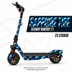 SAPPHIRE TIDE Skin für Segway Ninebot F3. Felgenaufkleber separat erhältlich.