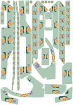 SNAIL PARADE für Segway Ninebot F3: 25 Originalteile des Skin-Sets.