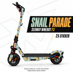 SNAIL PARADE Skin für Segway Ninebot F3. Felgenaufkleber separat erhältlich.