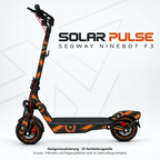 SOLAR PULSE Skin für Segway Ninebot F3. Felgenaufkleber separat erhältlich.