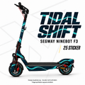 TIDAL SHIFT Skin für Segway Ninebot F3. Felgenaufkleber separat erhältlich.
