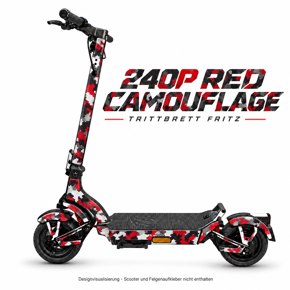TRITTBRETT FRITZ Skin – 240P RED CAMOUFLAGE