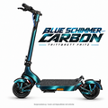 TRITTBRETT FRITZ Skin – BLUE SCHIMMER CARBON