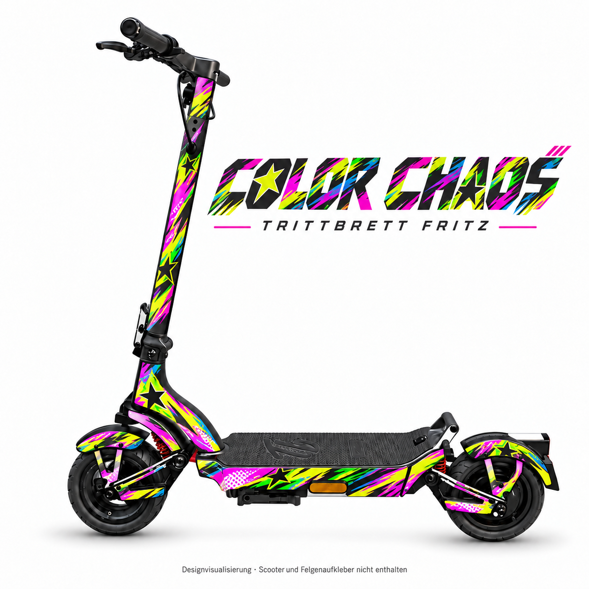 TRITTBRETT FRITZ Skin – COLOR CHAOS