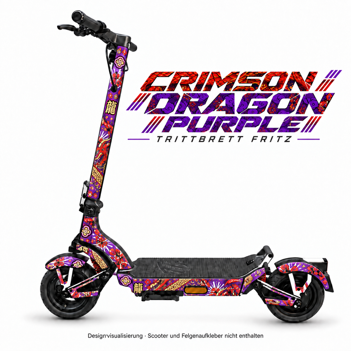 TRITTBRETT FRITZ Skin – CRIMSON DRAGON PURPLE