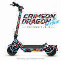 TRITTBRETT FRITZ Skin – CRIMSON DRAGON SKY BLUE