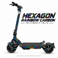 TRITTBRETT FRITZ Skin – HEXAGON RAINBOW CARBON