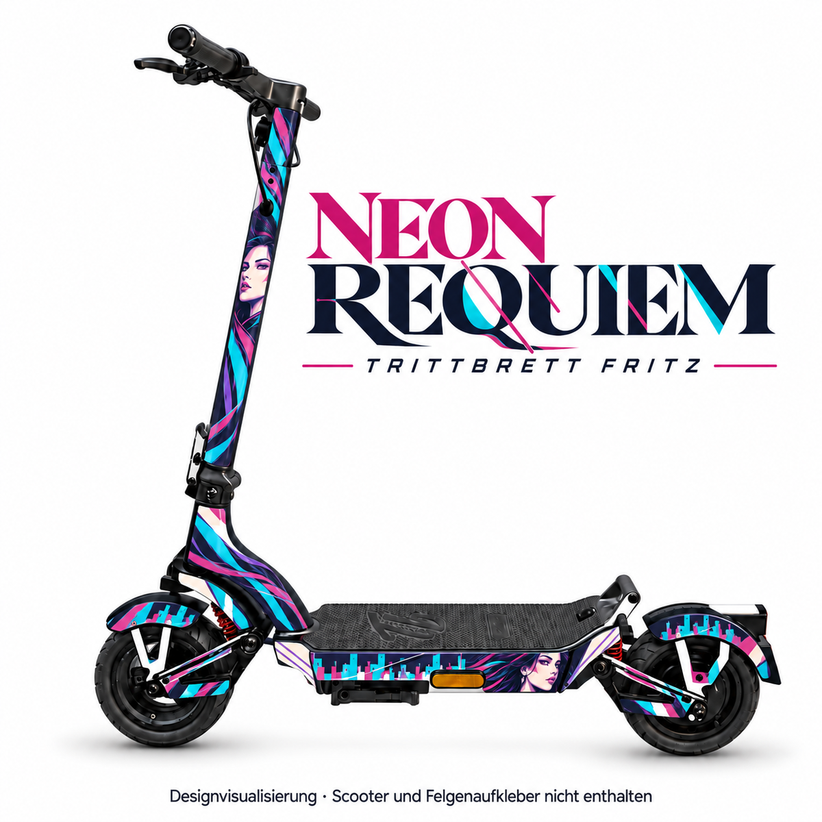 TRITTBRETT FRITZ Skin – NEON REQUIEM