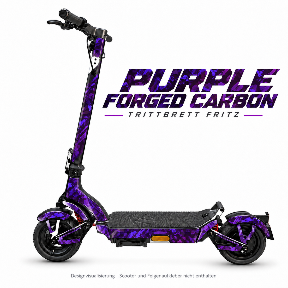 TRITTBRETT FRITZ Skin – PURPLE FORGED CARBON