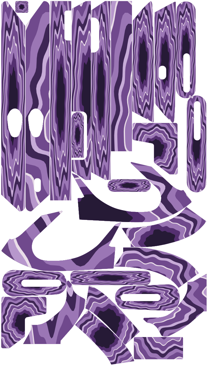 AMETHYST VEIN für Segway Ninebot MAX G2: 27 Originalteile des Skin-Sets.