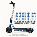 AZULEJO Skin für Segway Ninebot MAX G2. Felgenaufkleber separat erhältlich.