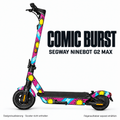 COMIC BURST Skin für Segway Ninebot MAX G2. Felgenaufkleber separat erhältlich.