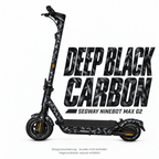 DEEP BLACK CARBON Skin für Segway Ninebot MAX G2. Felgenaufkleber separat erhältlich.