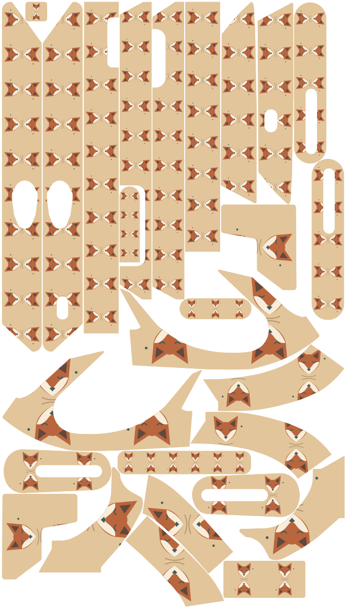 DESERT FOX für Segway Ninebot MAX G2: 27 Originalteile des Skin-Sets.