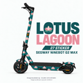 LOTUS LAGOON Skin für Segway Ninebot MAX G2. Felgenaufkleber separat erhältlich.