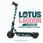 LOTUS LAGOON Skin für Segway Ninebot MAX G2. Felgenaufkleber separat erhältlich.