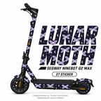 LUNAR MOTH Skin für Segway Ninebot MAX G2. Felgenaufkleber separat erhältlich.