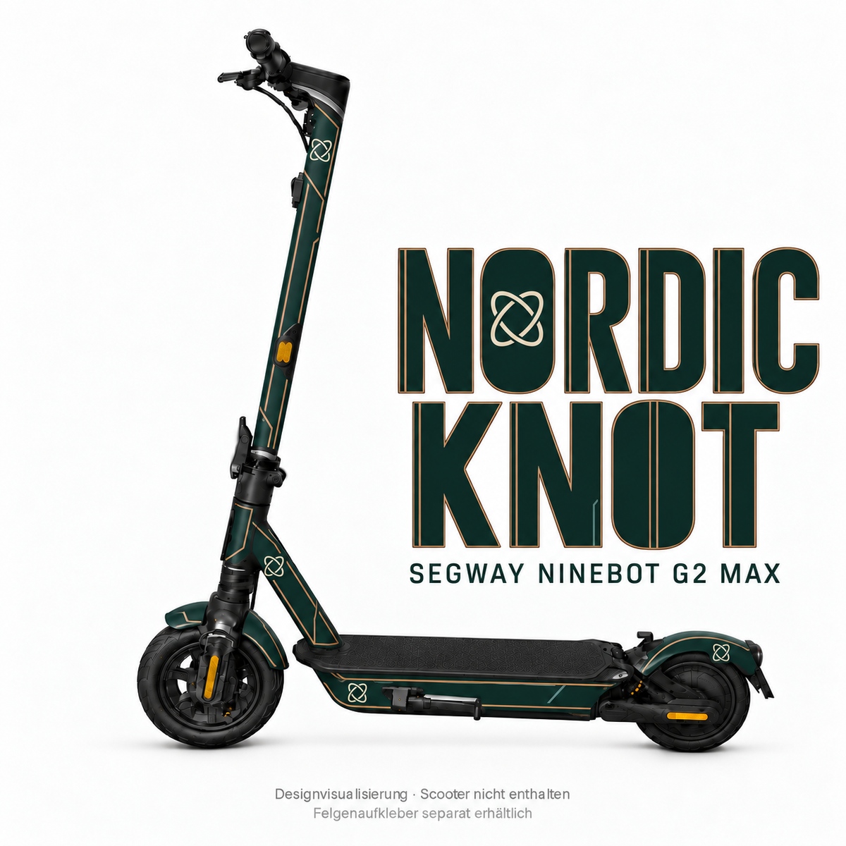 NORDIC KNOT Skin für Segway Ninebot MAX G2. Felgenaufkleber separat erhältlich.