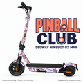 PINBALL CLUB Skin für Segway Ninebot MAX G2. Felgenaufkleber separat erhältlich.