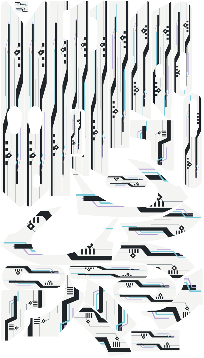 POLAR CIRCUIT für Segway Ninebot MAX G2: 27 Originalteile des Skin-Sets.