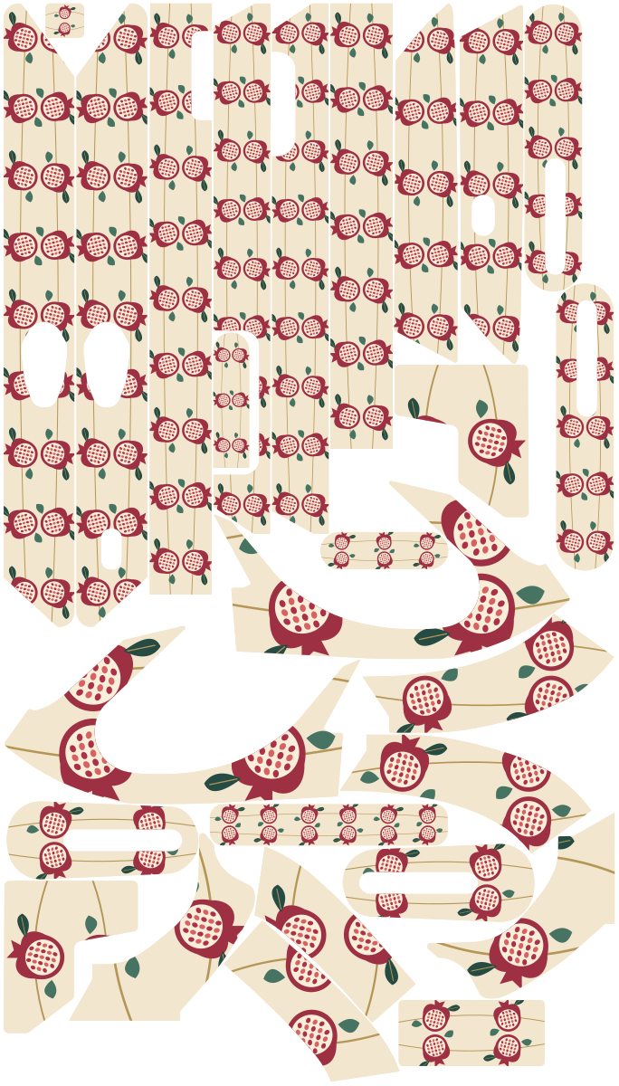 RUBY ORCHARD für Segway Ninebot MAX G2: 27 Originalteile des Skin-Sets.