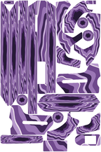 AMETHYST VEIN für Segway Ninebot MAX G3: 25 Originalteile des Skin-Sets.