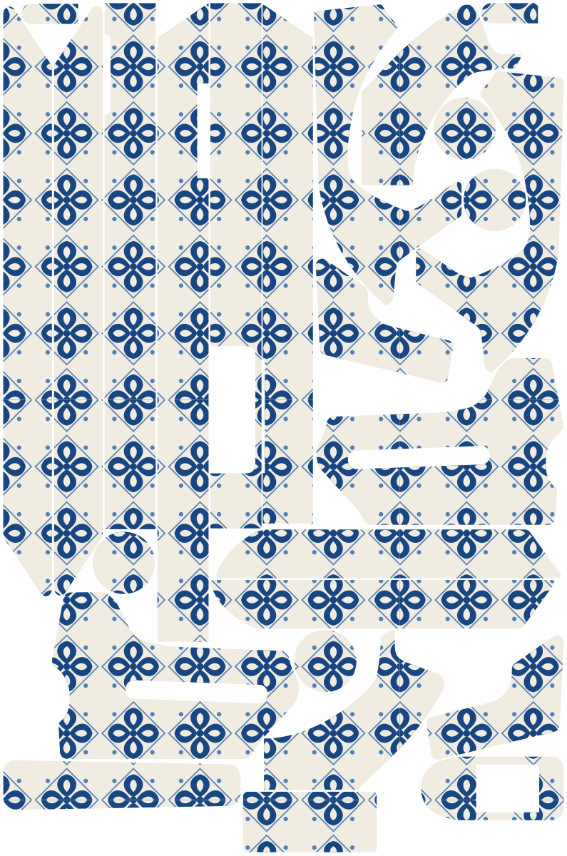 AZULEJO für Segway Ninebot MAX G3: 25 Originalteile des Skin-Sets.