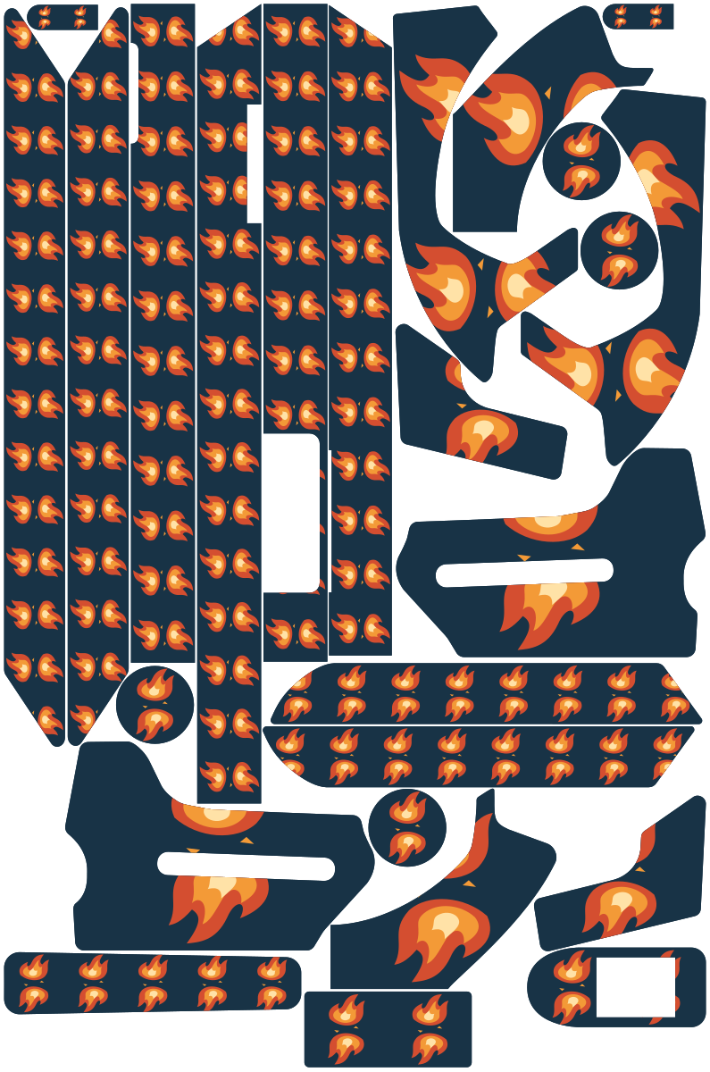 BLAZE RIDER für Segway Ninebot MAX G3: 25 Originalteile des Skin-Sets.