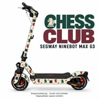 CHESS CLUB Skin für Segway Ninebot MAX G3. Felgenaufkleber separat erhältlich.