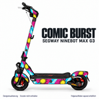 COMIC BURST Skin für Segway Ninebot MAX G3. Felgenaufkleber separat erhältlich.