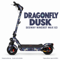 DRAGONFLY DUSK Skin für Segway Ninebot MAX G3. Felgenaufkleber separat erhältlich.