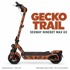 GECKO TRAIL Skin für Segway Ninebot MAX G3. Felgenaufkleber separat erhältlich.