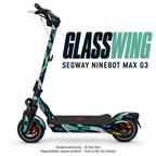 GLASSWING Skin für Segway Ninebot MAX G3. Felgenaufkleber separat erhältlich.