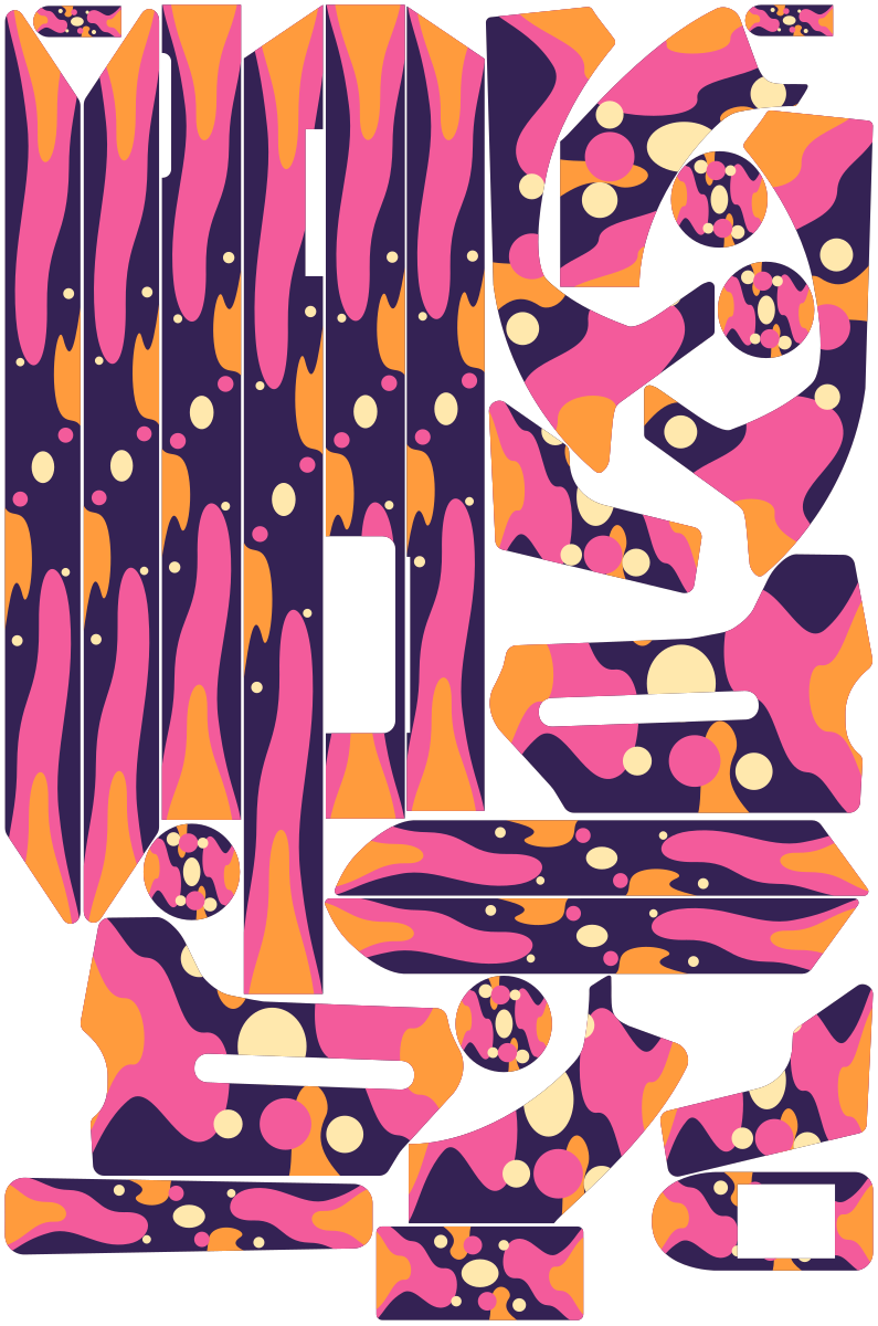 LAVA LAMP für Segway Ninebot MAX G3: 25 Originalteile des Skin-Sets.