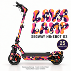 LAVA LAMP Skin für Segway Ninebot MAX G3. Felgenaufkleber separat erhältlich.