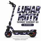 LUNAR MOTH Skin für Segway Ninebot MAX G3. Felgenaufkleber separat erhältlich.