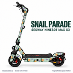 SNAIL PARADE Skin für Segway Ninebot MAX G3. Felgenaufkleber separat erhältlich.
