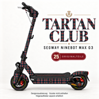 TARTAN CLUB Skin für Segway Ninebot MAX G3. Felgenaufkleber separat erhältlich.