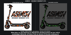 ASIMOV · SEGWAY NINEBOT GT3 – Original bei Tag und simulierter grüner Nachleuchteffekt; Effekt simuliert; Scooter nicht enthalten. Bitte kläre vor der Nutzung im öffentlichen Straßenverkehr bei der örtlich zuständigen Behörde, ob diese Folie an deinem E-Scooter zulässig ist.