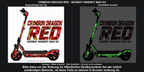 Crimson Dragon Red / Segway Ninebot MAX G3: Originaldesign bei Tag und simulierter grüner Nachteffekt nur auf Skinflächen. Konzept; Scooter nicht enthalten. Bitte kläre vor der Nutzung im öffentlichen Straßenverkehr bei der örtlich zuständigen Behörde, ob diese Folie an deinem E-Scooter zulässig ist.