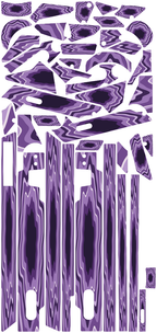 AMETHYST VEIN für Segway GT3D: 42 Originalteile des Skin-Sets.