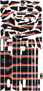 APEX SIGNAL für Segway GT3D: 42 Originalteile des Skin-Sets.